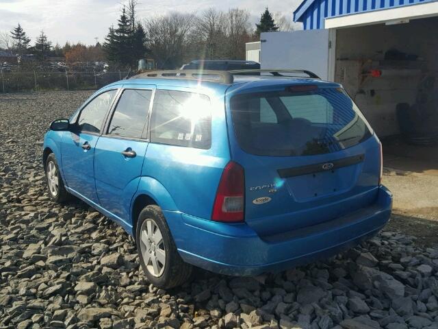 1FAFP36N87W100399 - 2007 FORD FOCUS ZXW BLUE photo 3