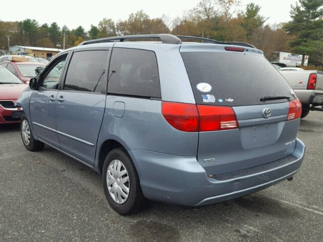 5TDZA23C54S075866 - 2004 TOYOTA SIENNA CE BLUE photo 3