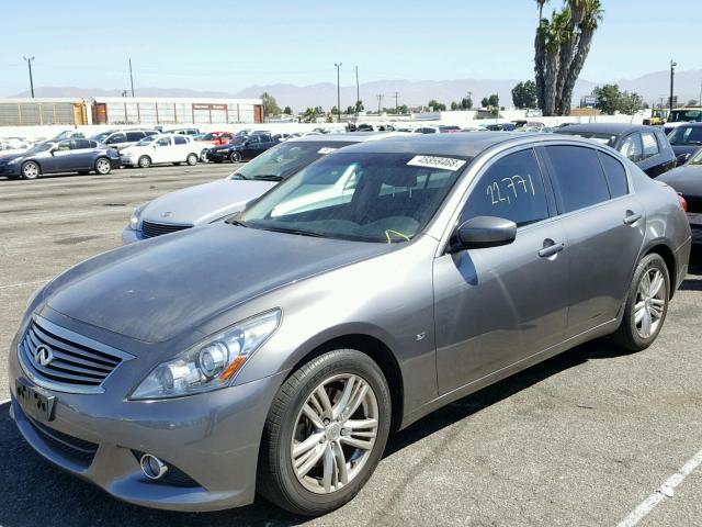 JN1CV6AP0FM500340 - 2015 INFINITI Q40 GRAY photo 2