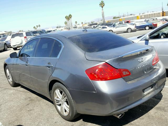 JN1CV6AP0FM500340 - 2015 INFINITI Q40 GRAY photo 3