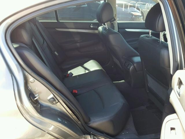 JN1CV6AP0FM500340 - 2015 INFINITI Q40 GRAY photo 6