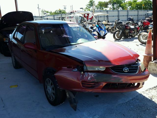 2T1BR12E61C398612 - 2001 TOYOTA COROLLA CE RED photo 1