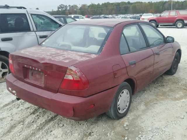 JA3AY26A4XU029754 - 1999 MITSUBISHI MIRAGE DE MAROON photo 4