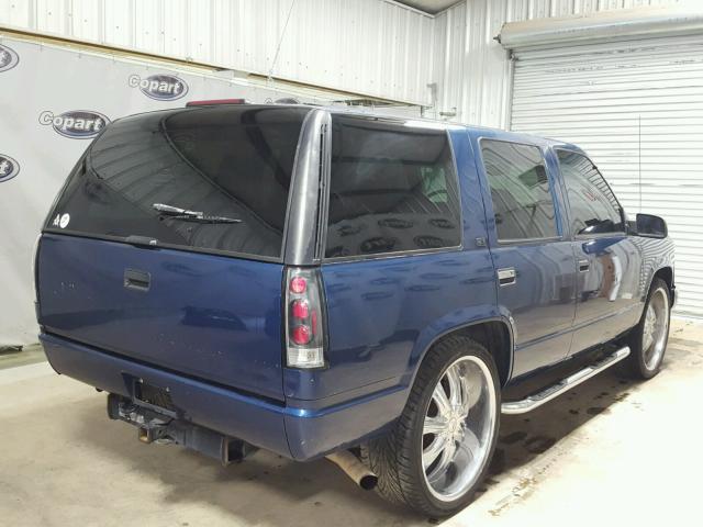 1GKEC13R5VJ725788 - 1997 GMC YUKON BLUE photo 4