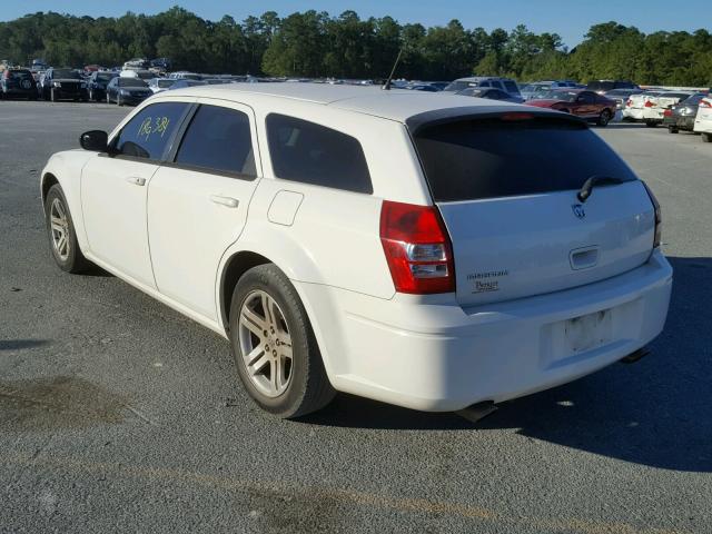 2D4FV47T58H221395 - 2008 DODGE MAGNUM WHITE photo 3