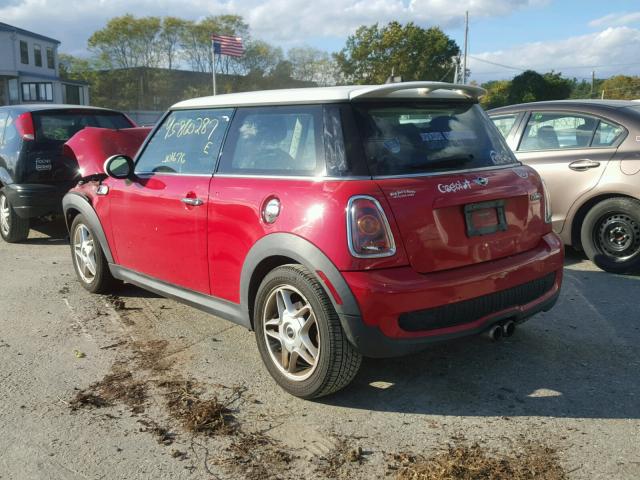 WMWMF73538TV33600 - 2008 MINI COOPER S RED photo 3