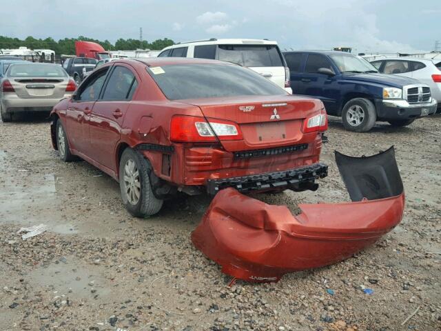 4A32B2FF8BE021904 - 2011 MITSUBISHI GALANT FE RED photo 3