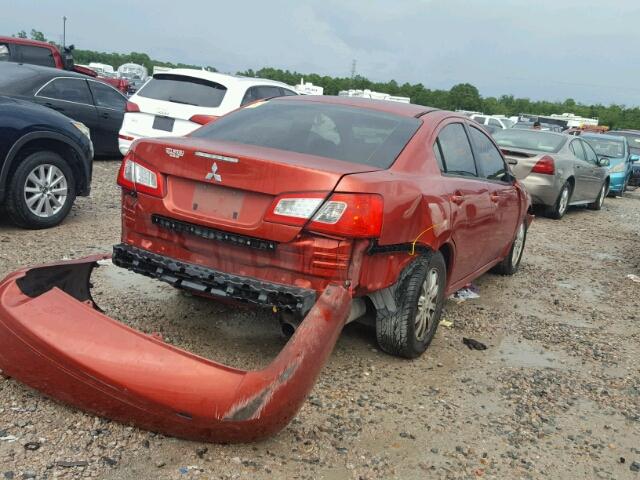 4A32B2FF8BE021904 - 2011 MITSUBISHI GALANT FE RED photo 4