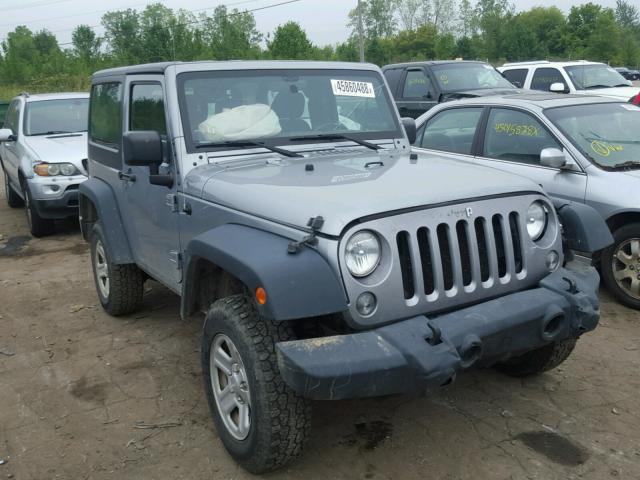 1C4AJWAG5EL314328 - 2014 JEEP WRANGLER S GRAY photo 1