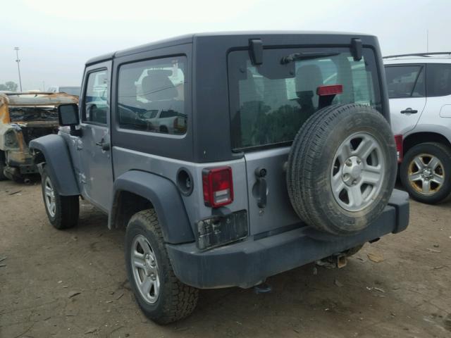 1C4AJWAG5EL314328 - 2014 JEEP WRANGLER S GRAY photo 3