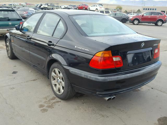 WBAAV33451EE78070 - 2001 BMW 325 I BLACK photo 3