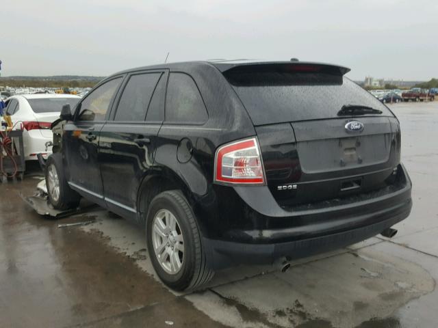 2FMDK48C28BA65374 - 2008 FORD EDGE BLACK photo 3