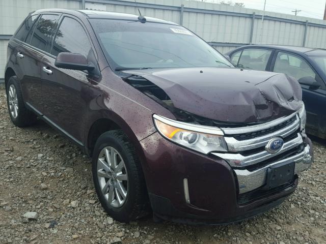 2FMDK3JC3BBB20071 - 2011 FORD EDGE SEL BURGUNDY photo 1