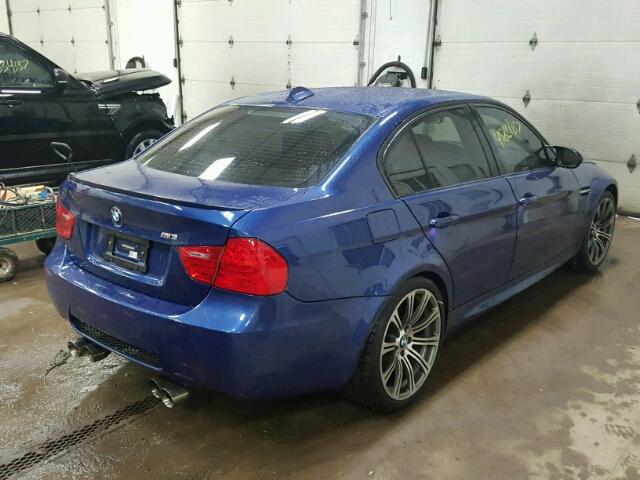 WBSPM9C56AE202255 - 2010 BMW M3 BLUE photo 4