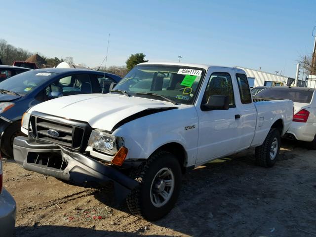 1FTYR15E85PA21843 - 2005 FORD RANGER SUP WHITE photo 2