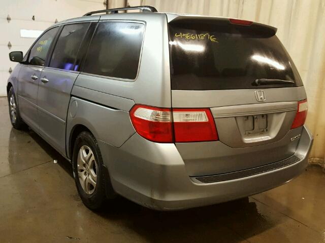 5FNRL38686B034819 - 2006 HONDA ODYSSEY EX GRAY photo 3