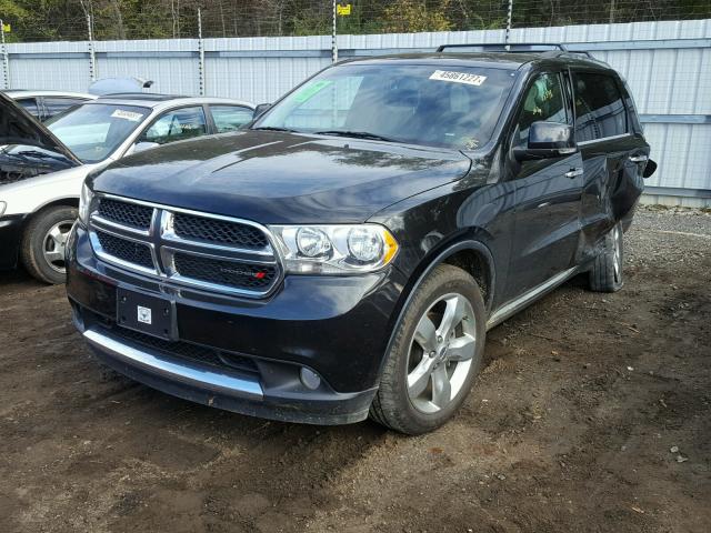 1C4RDJDGXDC664819 - 2013 DODGE DURANGO CR BLACK photo 2