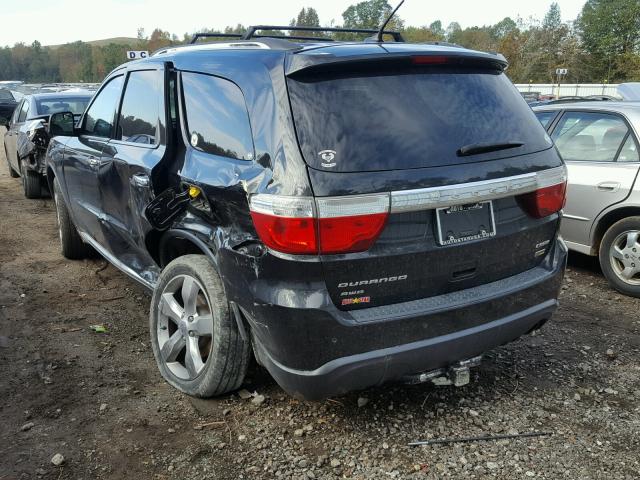 1C4RDJDGXDC664819 - 2013 DODGE DURANGO CR BLACK photo 3