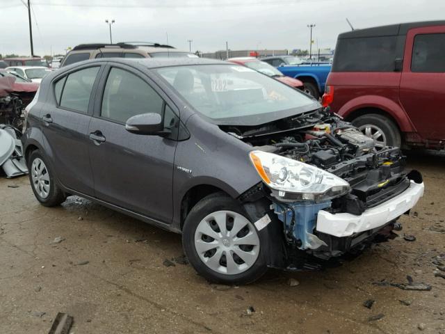 JTDKDTB37E1062891 - 2014 TOYOTA PRIUS C GRAY photo 1