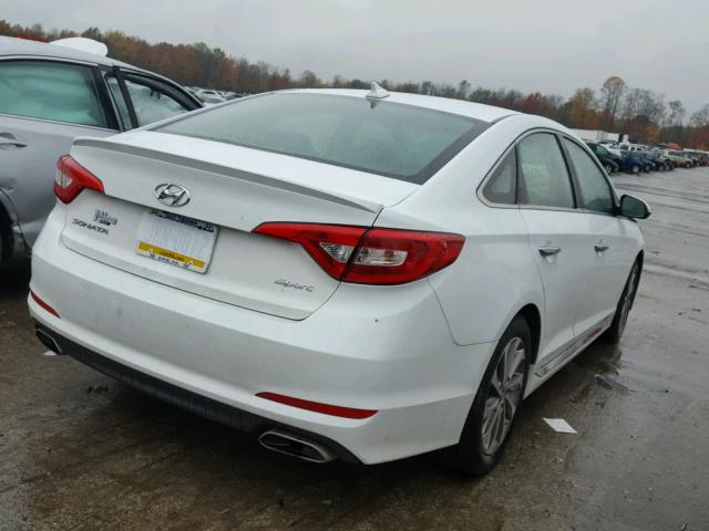 5NPE34AF3HH576798 - 2017 HYUNDAI SONATA SPO WHITE photo 4