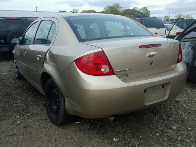 1G1AL55F077241377 - 2007 CHEVROLET COBALT LT GOLD photo 3