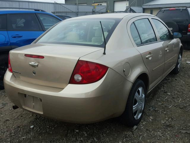 1G1AL55F077241377 - 2007 CHEVROLET COBALT LT GOLD photo 4