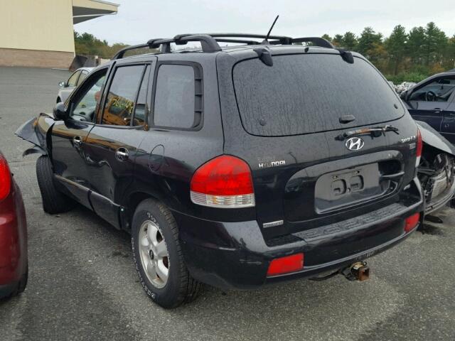 KM8SC73E86U078944 - 2006 HYUNDAI SANTA FE G BLACK photo 3