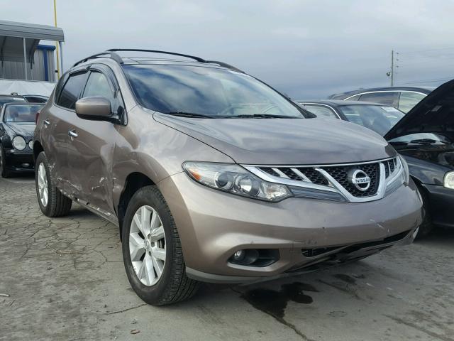 JN8AZ1MUXCW103784 - 2012 NISSAN MURANO S BROWN photo 1