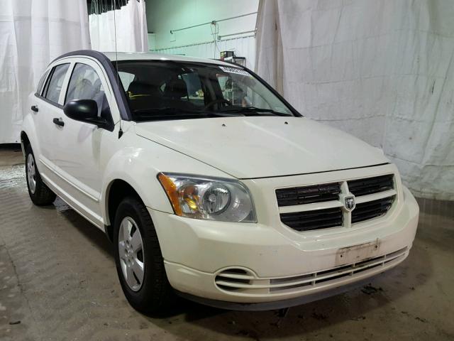 1B3HB28B47D261912 - 2007 DODGE CALIBER WHITE photo 1