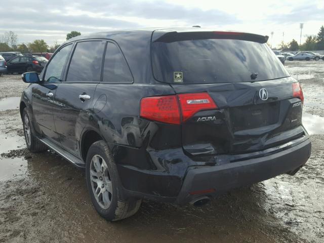 2HNYD28387H523428 - 2007 ACURA MDX TECHNO BLACK photo 3