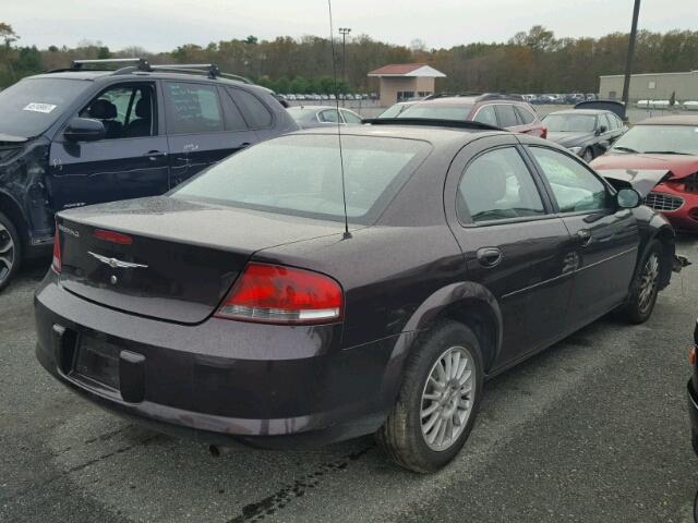 1C3EL46X54N378885 - 2004 CHRYSLER SEBRING LX PURPLE photo 4