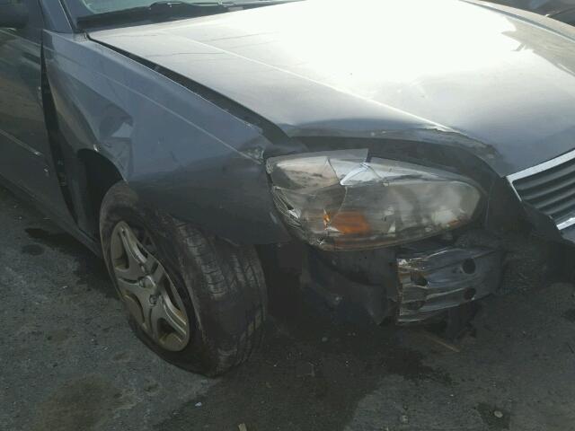 1G1ZS58F78F102341 - 2008 CHEVROLET MALIBU LS გრაფიტი ფოტო 9