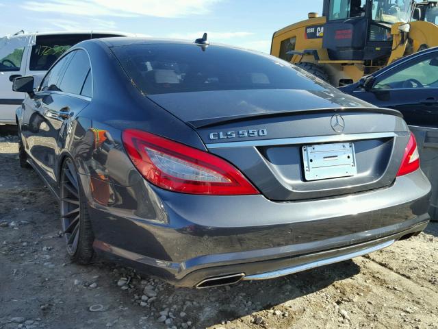 WDDLJ7DB9CA009198 - 2012 MERCEDES-BENZ CLS GRAY photo 3