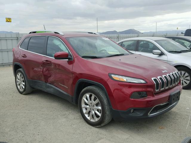 1C4PJLDB6HW523122 - 2017 JEEP CHEROKEE L RED photo 1