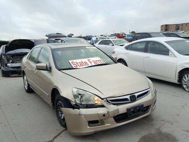 1HGCM56887A134093 - 2007 HONDA ACCORD EX BROWN photo 1