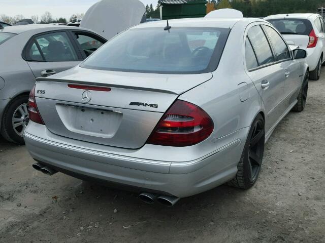 WDBUF76JX4A493502 - 2004 MERCEDES-BENZ E 55 AMG SILVER photo 4