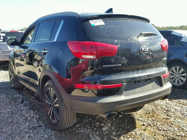 KNDPC3A62F7793344 - 2015 KIA SPORTAGE BLACK photo 3