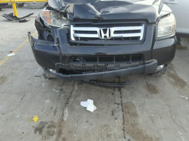 5FNYF28526B039485 - 2006 HONDA PILOT EX BLACK photo 9