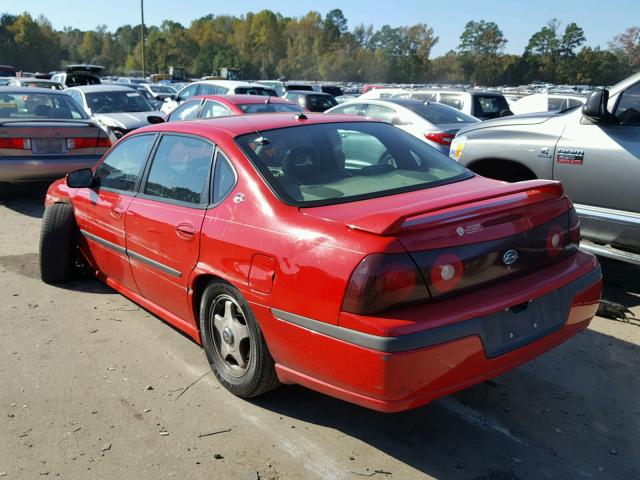 2G1WH52K339410664 - 2003 CHEVROLET IMPALA LS RED photo 3