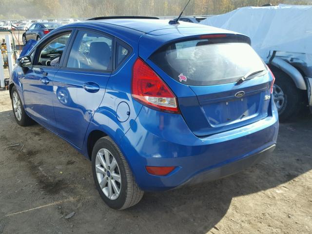 3FADP4EJ6BM108540 - 2011 FORD FIESTA SE BLUE photo 3