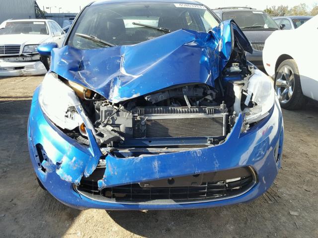 3FADP4EJ6BM108540 - 2011 FORD FIESTA SE BLUE photo 9