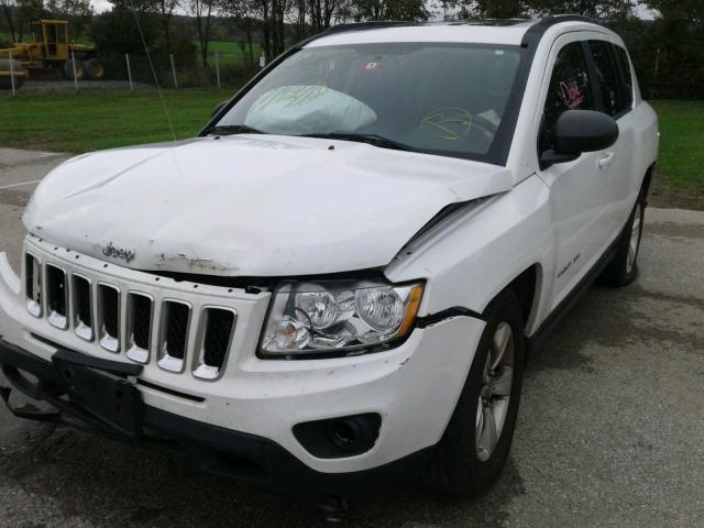 1J4NF1FB5BD154812 - 2011 JEEP COMPASS SP WHITE photo 2