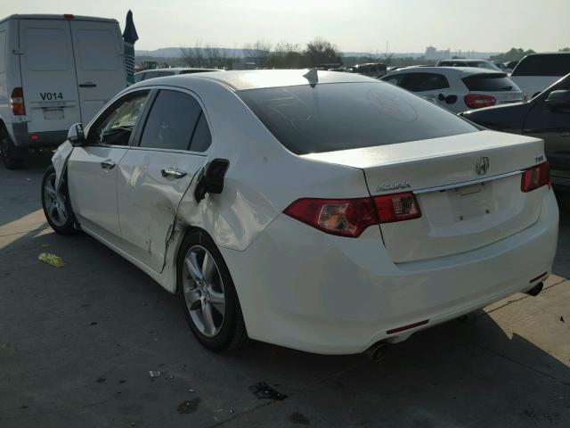 JH4CU2F67BC008900 - 2011 ACURA TSX WHITE photo 3