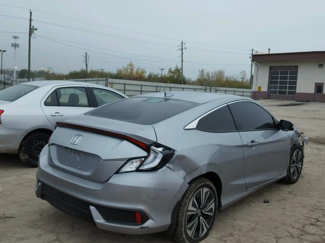 2HGFC3B38GH357461 - 2016 HONDA CIVIC EX ნაცრისფერი ფოტო 4