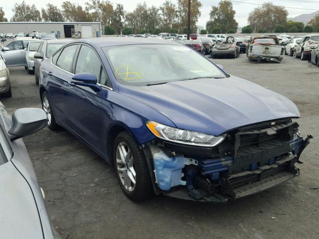 3FA6P0H79DR262991 - 2013 FORD FUSION SE BLUE photo 1