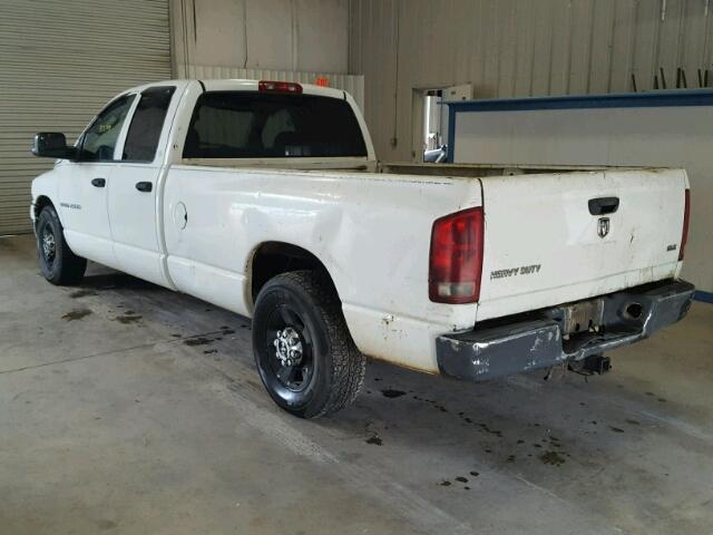 3D7KA28663G742841 - 2003 DODGE RAM 2500 S WHITE photo 3