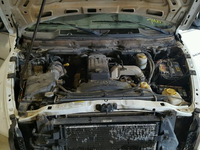 3D7KA28663G742841 - 2003 DODGE RAM 2500 S WHITE photo 7