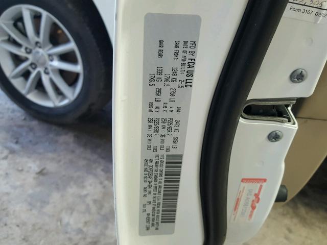 3C4PDCBG4FT644384 - 2015 DODGE JOURNEY WHITE photo 10