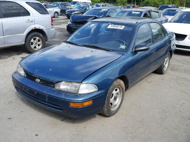 1Y1SK5364PZ057609 - 1993 GEO PRIZM BASE GREEN photo 2