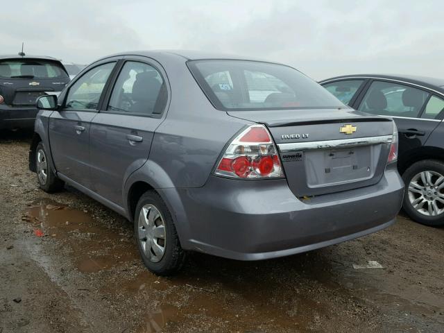 KL1TD5DE2BB259351 - 2011 CHEVROLET AVEO LS GRAY photo 3